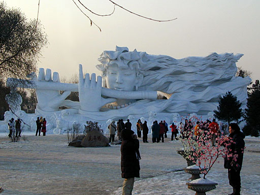 Harbin festival snow sculpture