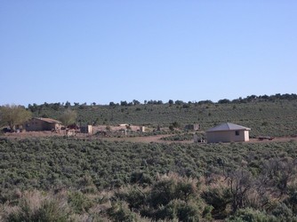 modern hogan near Chinle, AZ