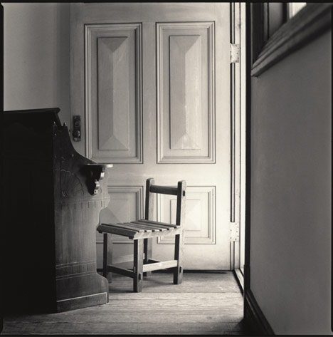chair and old piano, photo by Hiroshi Watanabe