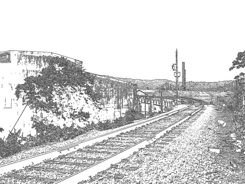 Benwood, WV railroad tracks