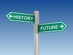road sign: <= history | future =>